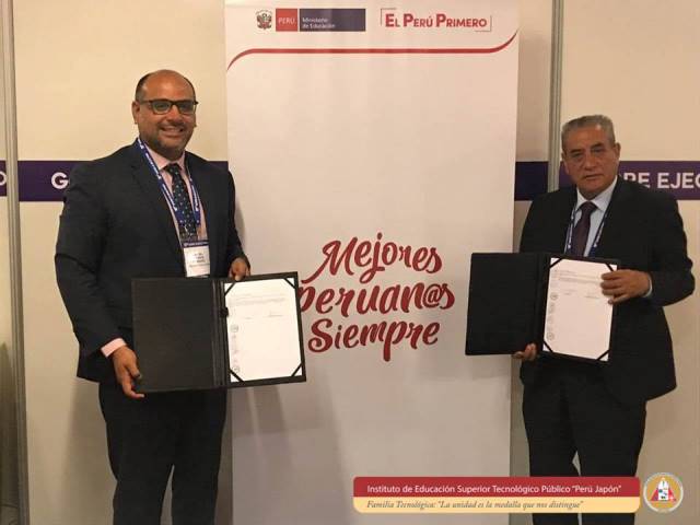 Firman convenio para que el ISTP “Perú Japón”, integre los 26 tecnológicos de excelencia